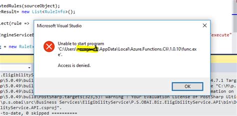 Unable To Start Program Visual Studio Design Corral