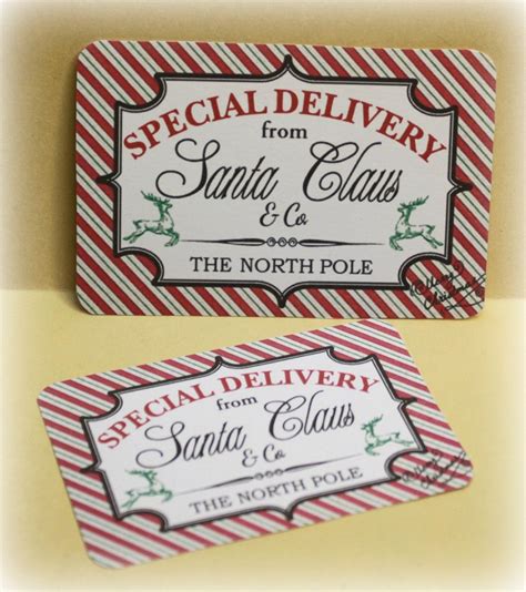 Special Delivery Labels For Your Christmas Packages Christmas Labels