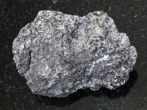 Raw Graphite Stone On Dark Background Stock Photo Image Of Rock
