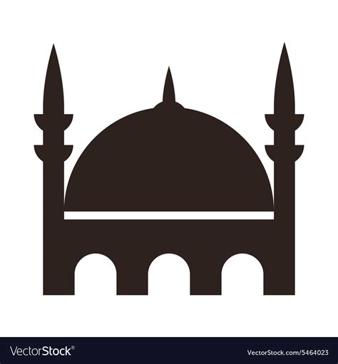 Mosque Icon Royalty Free Vector Image Vectorstock