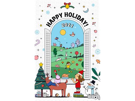 Happy Holiday 2021 By Simo Liu On Dribbble