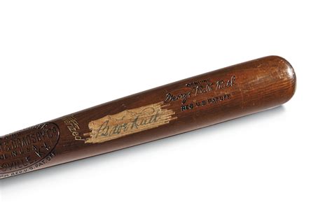 Superlative Babe Ruth Autographed Presentational Baseball Bat C1933
