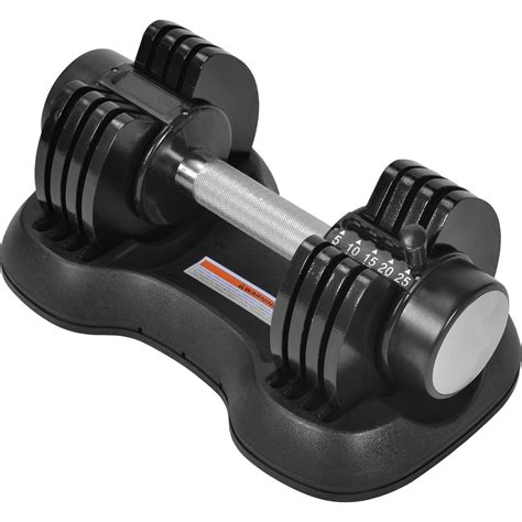 Adjustable Dumbbell 25 Lbs With Fast Automatic Adjustable And Weight