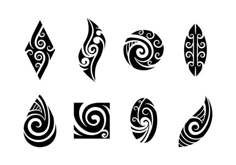 Set Of Koru Maori Vector Koru Tattoo Maori Tattoo Designs Maori
