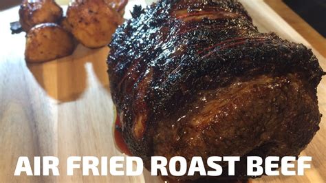 air fried roast beef garlic honey mustard glaze step by step youtube beef roast beef