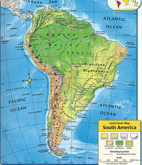 South America Map National Geographic United States Map