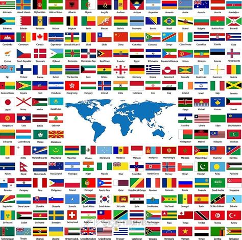 Flags From Around The World In 2022 Flags Of The World Flag Map Of