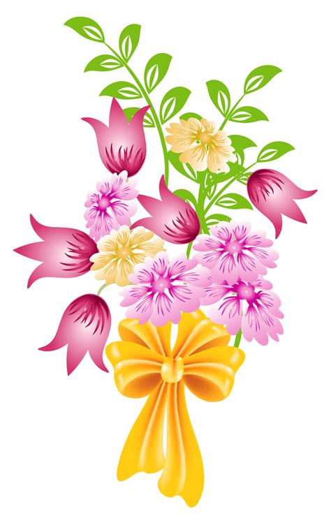 Bouquet Of Flowers Clipart No Background Clip Art Library