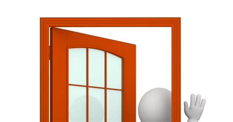 Free Stock Photos Download 3d Man Goes Inside A Door