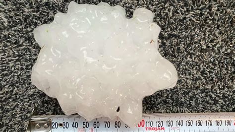 Bom Says Australian Record Sized Hailstones Have Fallen In Queensland