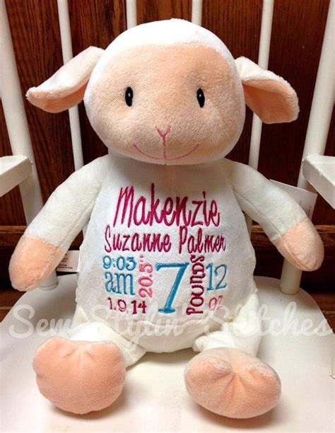 Personalized Stuffed Animal Monogrammed Baby Cubbiebaby Shower T