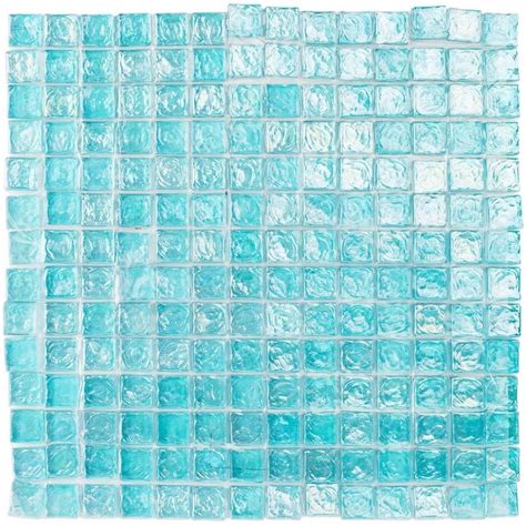 Murano Azure Glass Tile Glass Mosaic Tiles Splashback