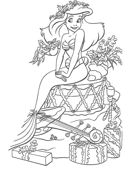 Disney Princess Celebrate Christmas Day Coloring Pages ... Merry christmas coloring pages christmas coloring sheets.