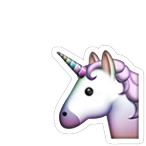 Unicorn Emoji Sticker Stickers By Jennyxdodds Redbubble