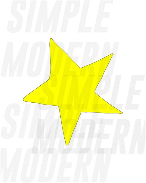 Hand Drawn Yellow Star Svg File Star Clipart Star Etsy Star Clipart