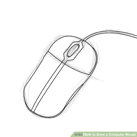 2.draw a long curve at the bottom. Draw A Computer Mouse And Label Its Parts - Made By ...
