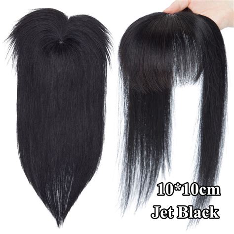 Topper 100 Real Human Hair Top Toupee Piece Clip In Mono Wig 1010cm