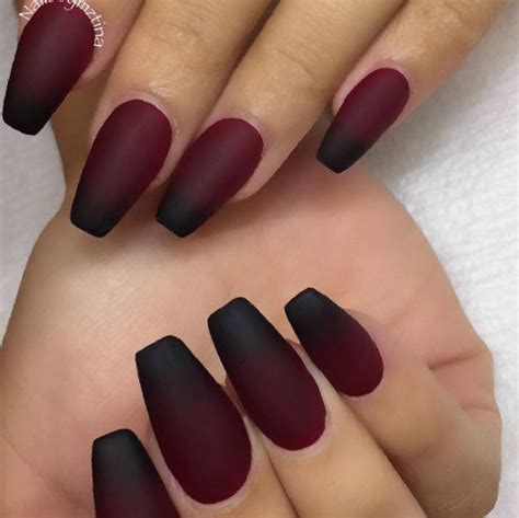 30 fancy matte nail art designs ideas you need to try right now matte maroon nails matte