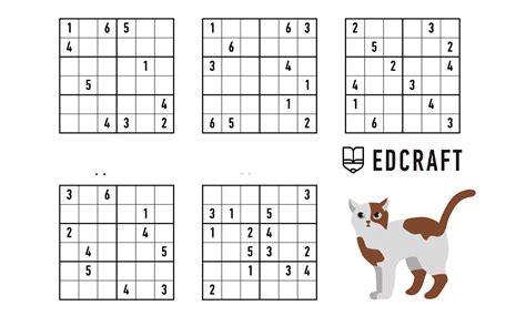 Sudoku For Kids Printable Sudoku Puzzles At Beginners Level For