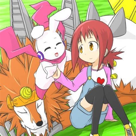 Angie Akari In The Video Game Digimon Story Super Xros Wars Blue And