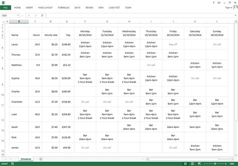 Free Excel Template For Your Staff Rota · Findmyshift