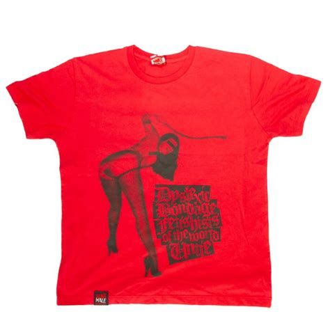 Bettie Page Mens Red T Shirt T Shirts From More T Vicar