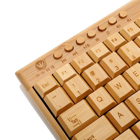 Wireless Bamboo Keyboard And Mouse Combo Handmade 24ghz Buy Low