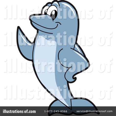 Dolphin Mascot Clipart 1440013 Illustration By Toons4biz