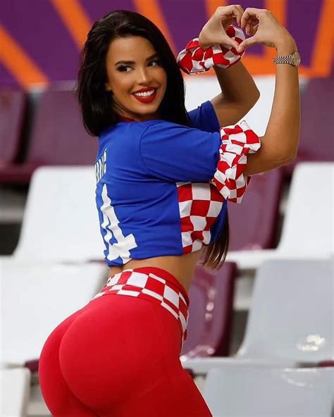FIFA World Cup CRO Vs MAR Croatia S HOTTEST Fan Ivana Knoll Thanks Luka Modric By Wearing