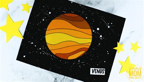 Planet Venus Craft Cut And Paste Printable Template Simple Mom