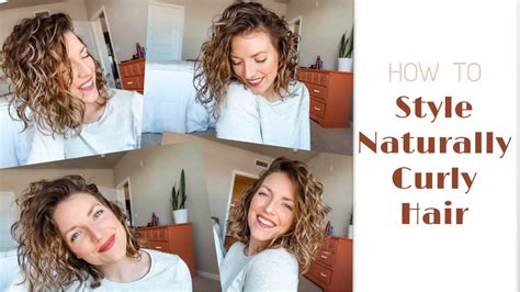 How To Style Naturally Curly Hair Curly Hair Tutorial Youtube