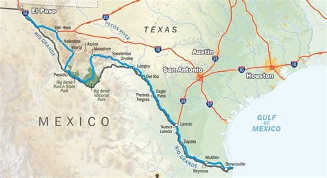 Texas Mexico Border Map Printable Maps Online
