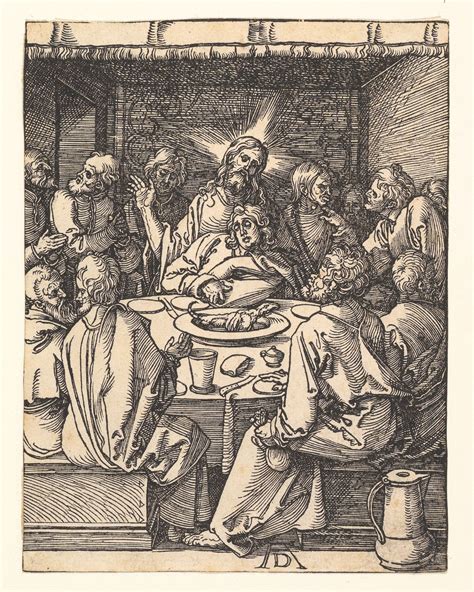 Albrecht Dürer The Last Supper From The Small Passion The