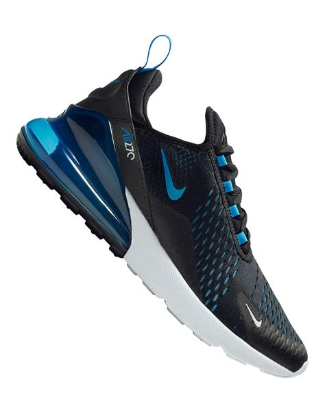 Mens Black And Blue Nike Air Max 270 Life Style Sports