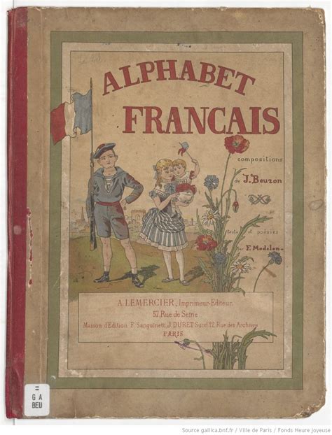 Alphabet français / textes et poésies par F. Modelon | Gallica | Alphabet francais, Alphabet, France