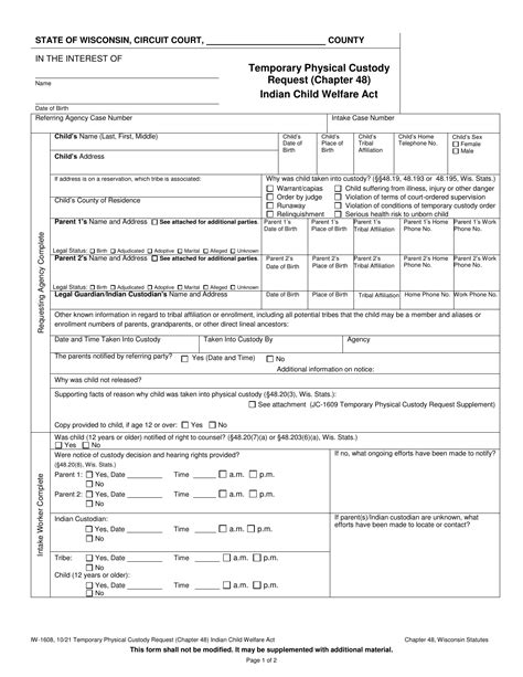 Form Iw 1608 Download Printable Pdf Or Fill Online Temporary Physical