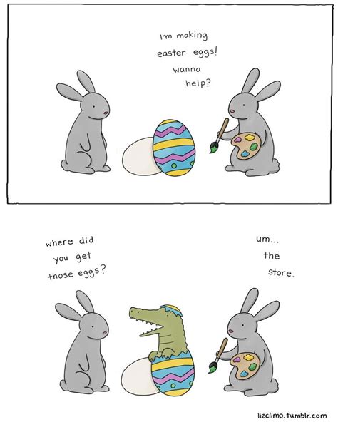 Liz Climo Tumblr Happy Easter Peeps Funny Animal Comics Cute