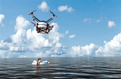 Le Drone Pars Pour Secourir Les Personnes Dans La Mer Tech Connect