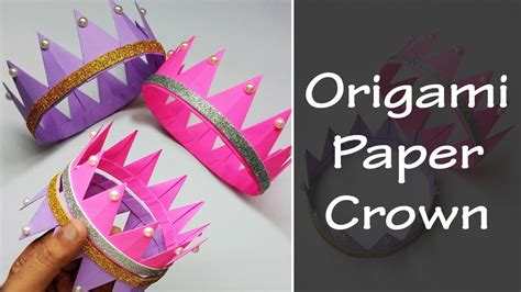 How To Make A Paper Crown At Home Diy Origami Paper Crown Easy
