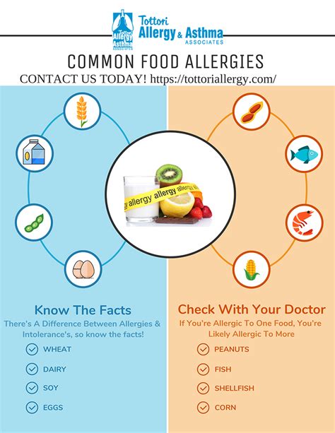 Common Food Allergies Tottori Allergy And Asthma Associates