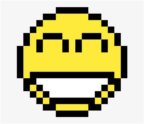 Super Happy Face Minecraft Pixel Art Light Free Transparent Png