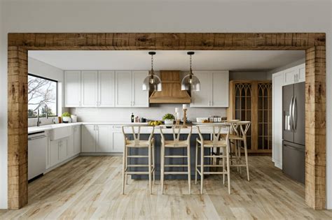Before And After Modern Rustic Kitchen And Living Room Decorilla