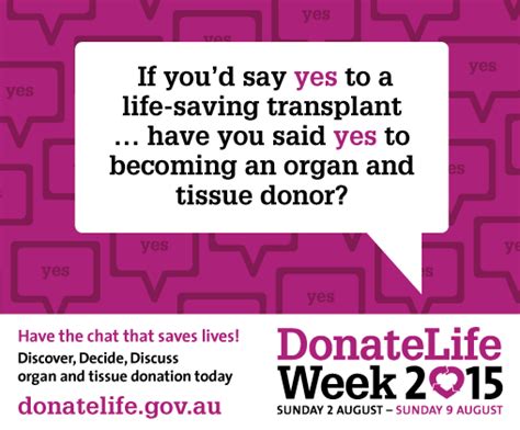 Donatelife Week Banner Transplant Australia