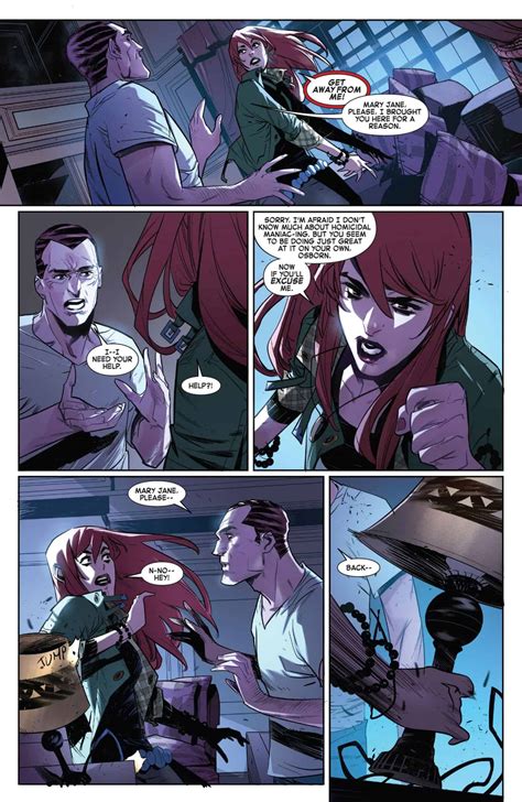 marvel comics and amazing spider man 52 lr spoilers and review mary jane watson can save kindred