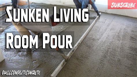 How To Raise A Concrete Sunken Living Room Youtube