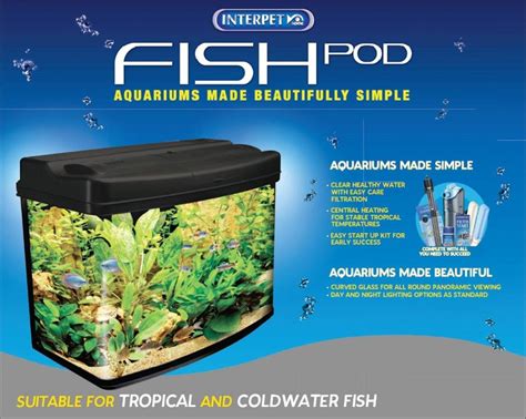Interpet Insight Glass Aquarium Fish Tank Premium Kit 64 Litre