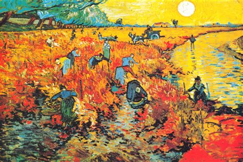 Red Vineyards At Arles 1888 Art Print By Vincent Van Gogh Icanvas Vincent Van Gogh Art