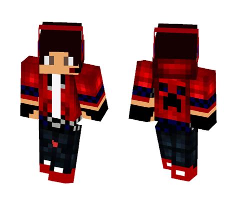Get Red Creeper Boy Minecraft Skin For Free Superminecraftskins