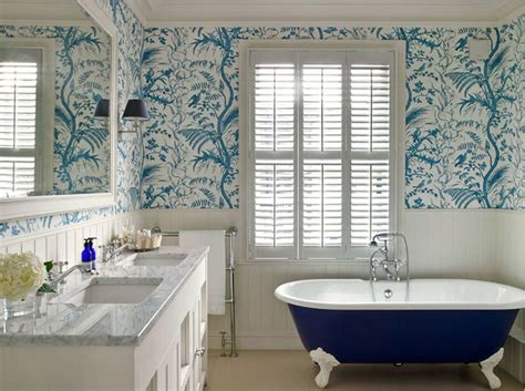 20 Designs Of Stylish Bathroom Wallpapers Home Design Lover