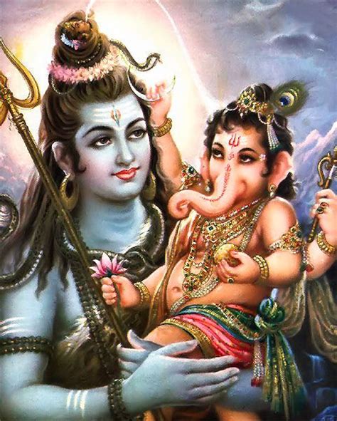 Lord Shivas Baby Lord Ganesh Enjoys Being Sweetly Naughty He